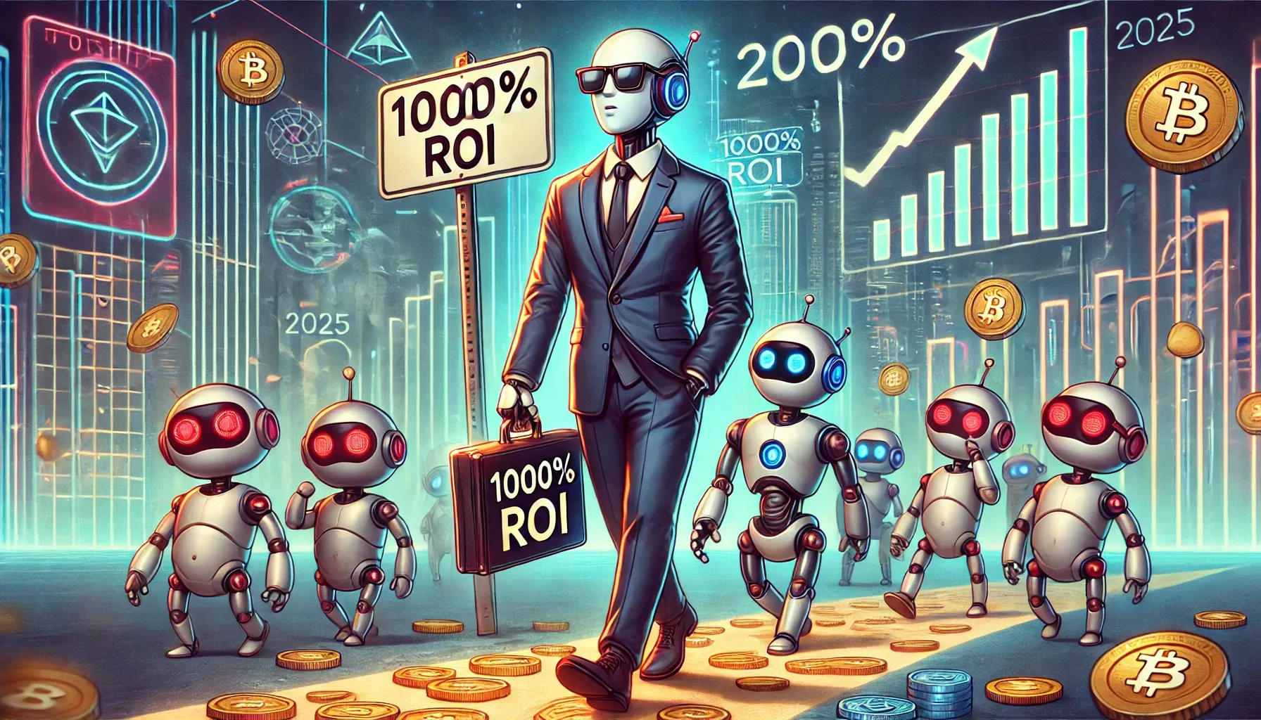 Los 3 mejores agentes de inteligencia artificial criptográfica: 1000% de  potencial en 2025