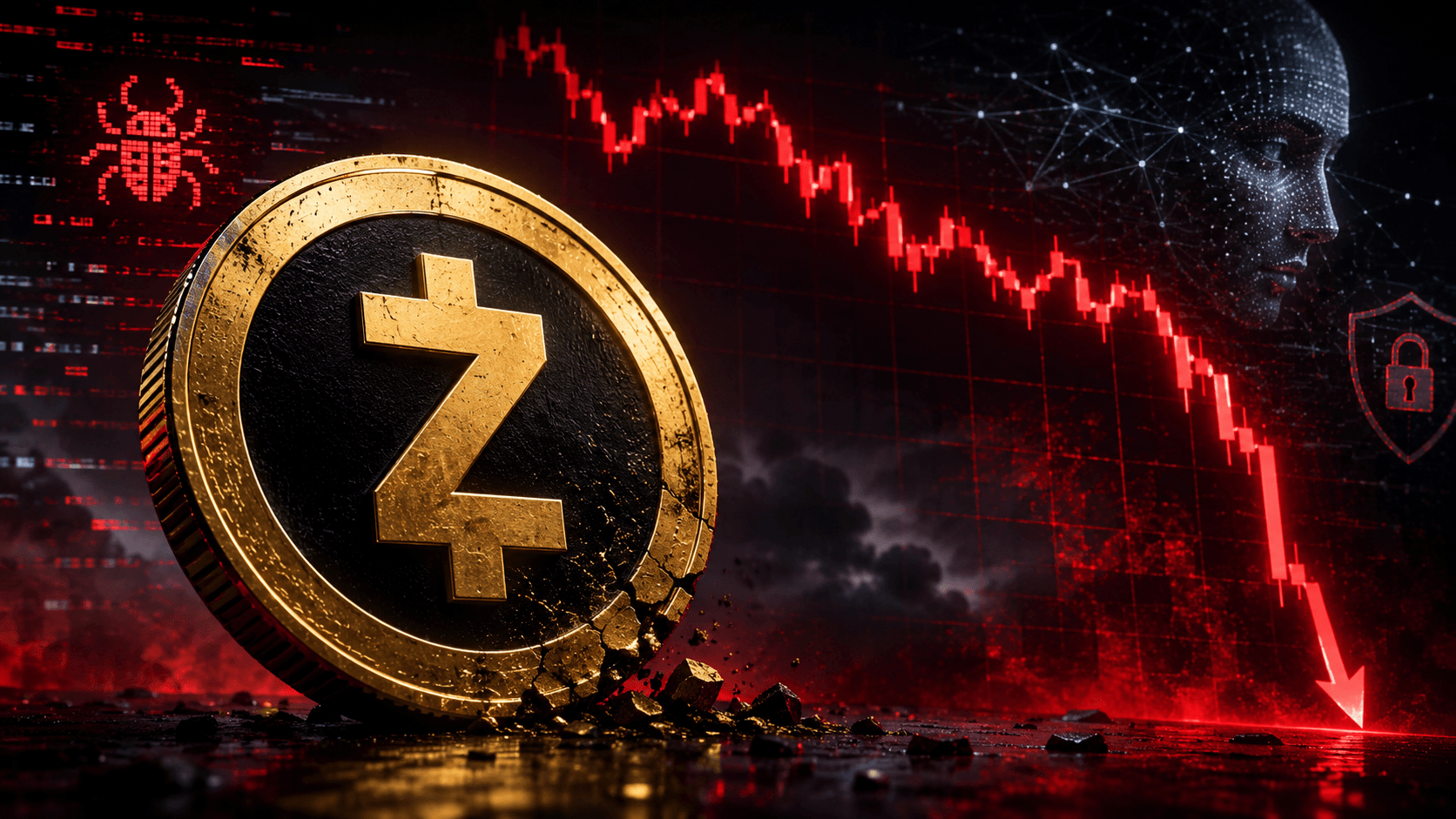 Zcash Crash: ZEC Coin Falls 40% After AI Bug Scare — Here Are the Next Supports