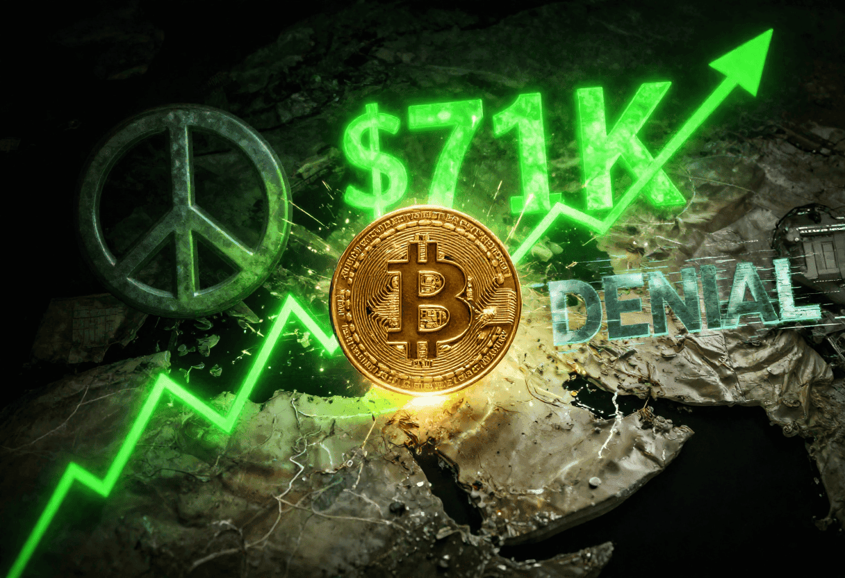 Trump’s Iran Peace Claims Send Bitcoin to $71K Despite Tehran Denial