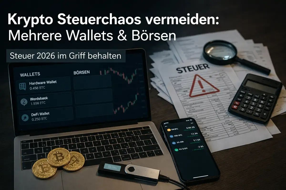 Krypto Steuerchaos vermeiden: Mehrere Wallets erklärt
