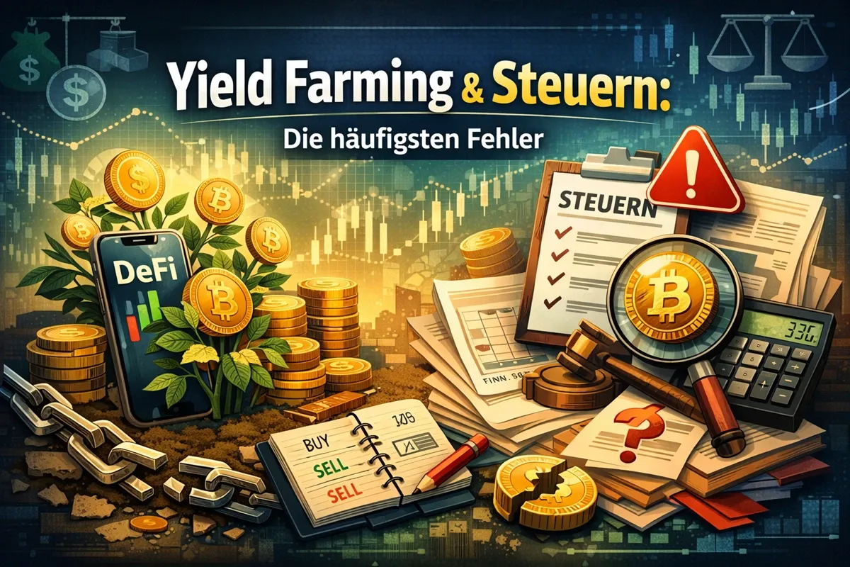 Yield Farming und Steuern: Die häufigsten Fehler